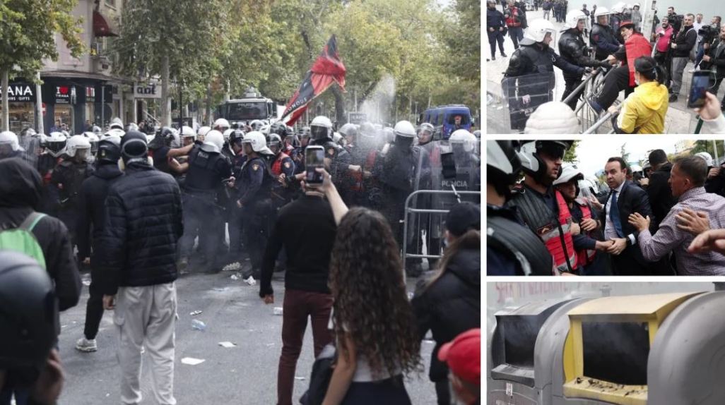 Tensionet në protestën kundër propozimit për bashkitë: përdoret spraj lotsjellës