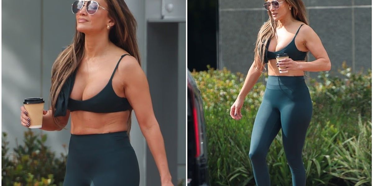 Jennifer Lopez shfaqet në formë të shkëlqyer pas stërvitjes në Santa Monica